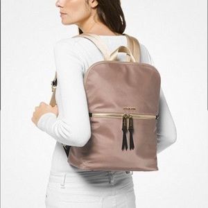 New Michael Kors  Polly Nylon Slim MD Backpack